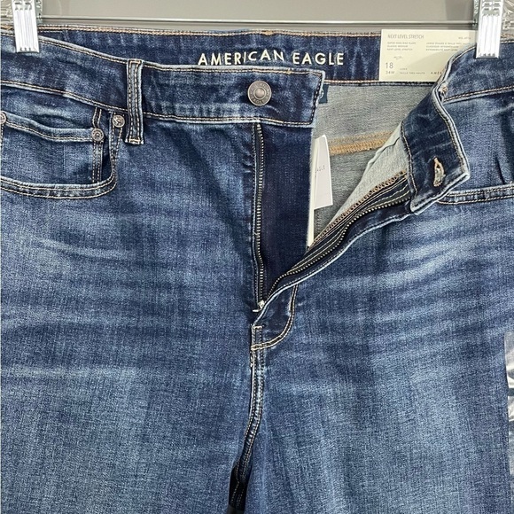 American Eagle Outfitters High Waist Flare Jean Long Classic Medium NWT - Picture 6 of 15